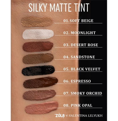 Рідкі тіні для повік ZOLA x Valentina Lelyukh - Silky Matte Tint